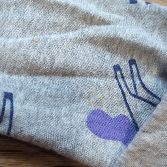 Girls Cat & Jack light grey zip front hooded sweatshirt size XL 14/16 - Picture 5 of 5